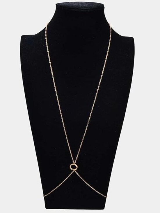 Kohl's Jewelry - 14K Gold Tone Beach Crossover Body Chain